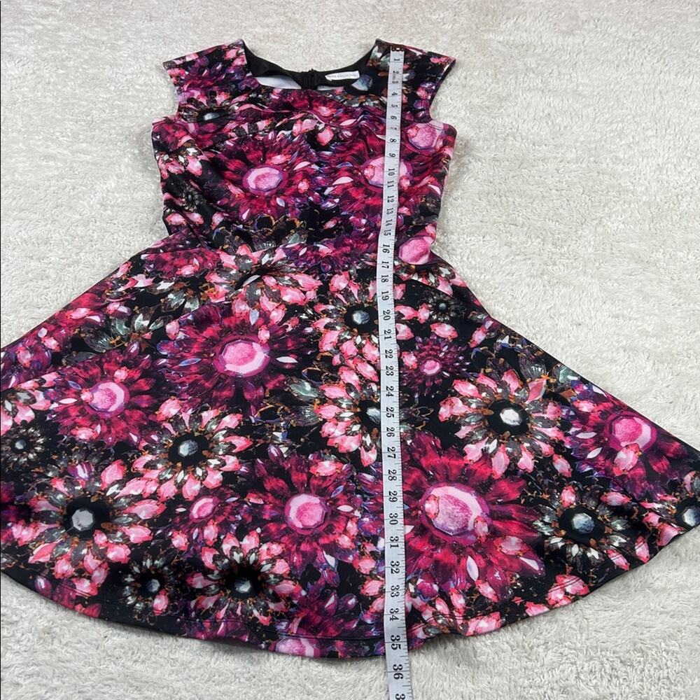 Quan Collection floral print fit and flare dress, 40 med NWT - Picture 4 of 9